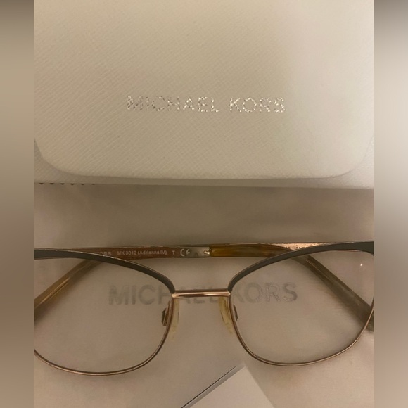 Michael Kors MK 3012 Adrianna IV Women's Eyeglasses Glasses. Gold & Grey - Picture 4 of 12